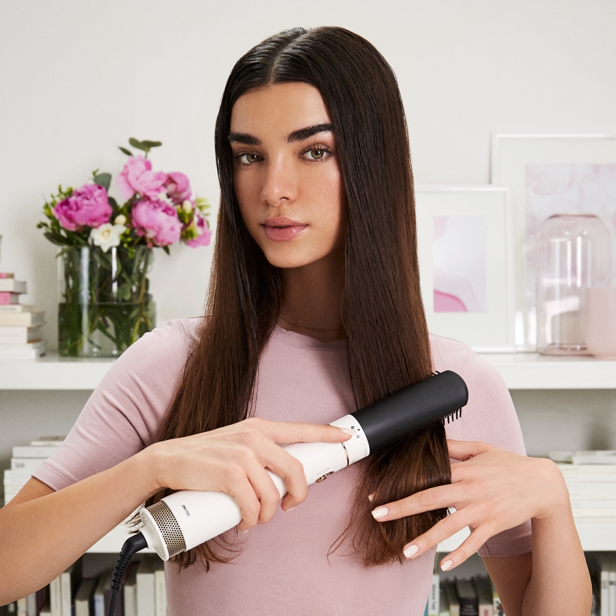 Bellissima 11847 - Escova modeladora de ar quente 8 em 1 AIR WONDER 1000W/230V branca/dourada