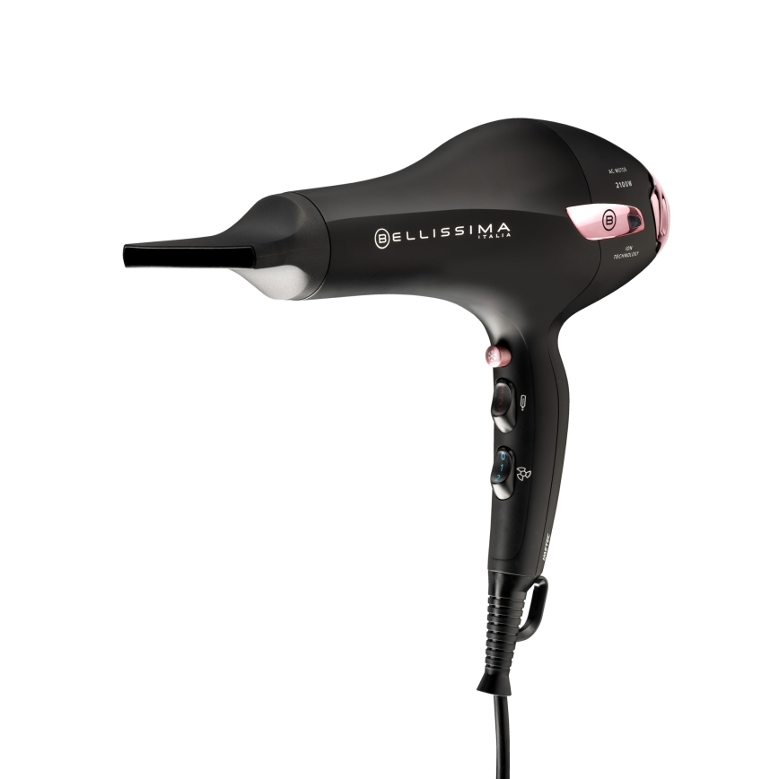 Bellissima 11858 - Secador de cabelo 2100W/230V preto/rosa