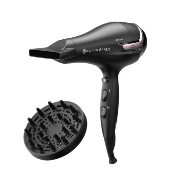 Bellissima 11860 - Secador de cabelo 2300W/230V preto/rosa