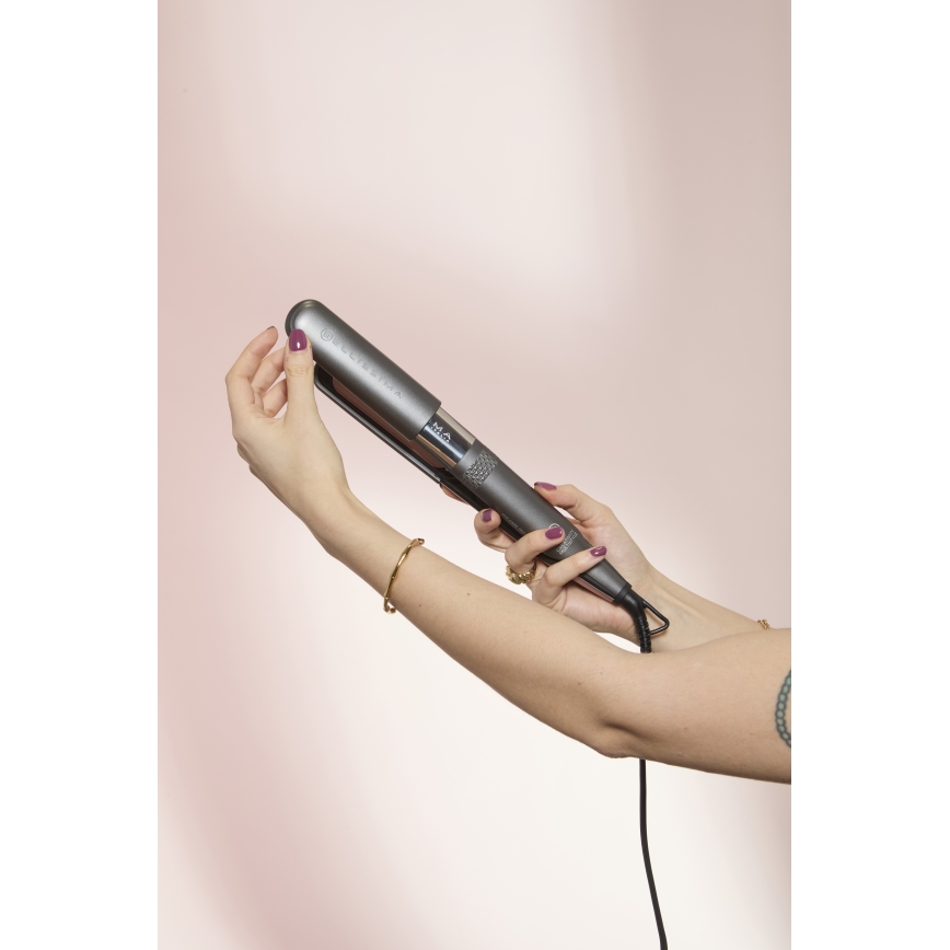 Bellissima 11876 - Prancha alisadora de cabelo 50W/230V preta/rosa