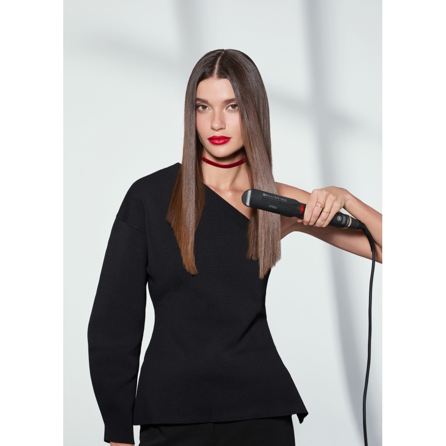 Bellissima 11948 - Prancha alisadora com ecrã LCD INFRAVERMELHO 60W/230V preta