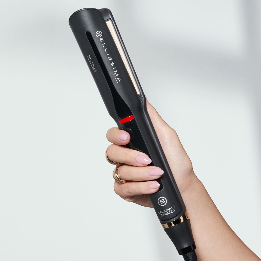 Bellissima 11948 - Prancha alisadora com ecrã LCD INFRAVERMELHO 60W/230V preta