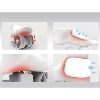 Beper - Aparelho de massagem para pés SHIATSU 36W/230V + controlo remoto