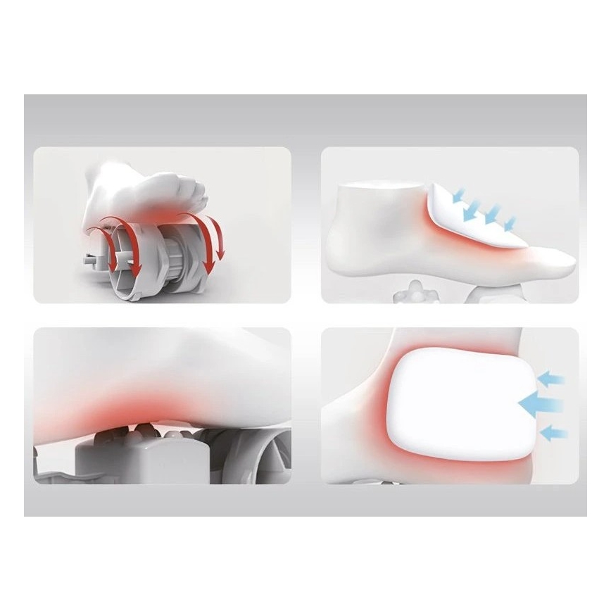 Beper - Aparelho de massagem para pés SHIATSU 36W/230V + controlo remoto