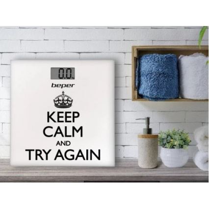 Beper - Balança pessoal digital com ecrã LCD 1xCR2032