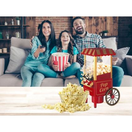 Beper - Máquina de pipocas 1200W/230V vermelha