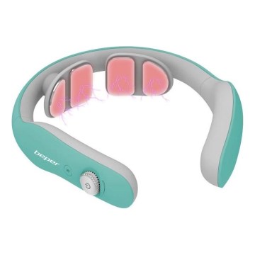 Beper - Massageador de pescoço recarregável com EMS 5V/900 mAh verde menta