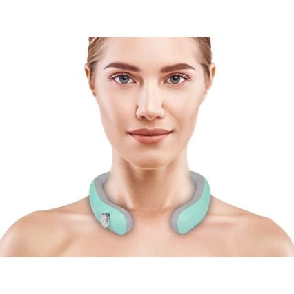 Beper - Massageador de pescoço recarregável com EMS 5V/900 mAh verde menta