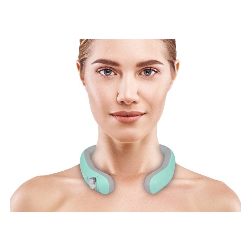 Beper - Massageador de pescoço recarregável com EMS 5V/900 mAh verde menta