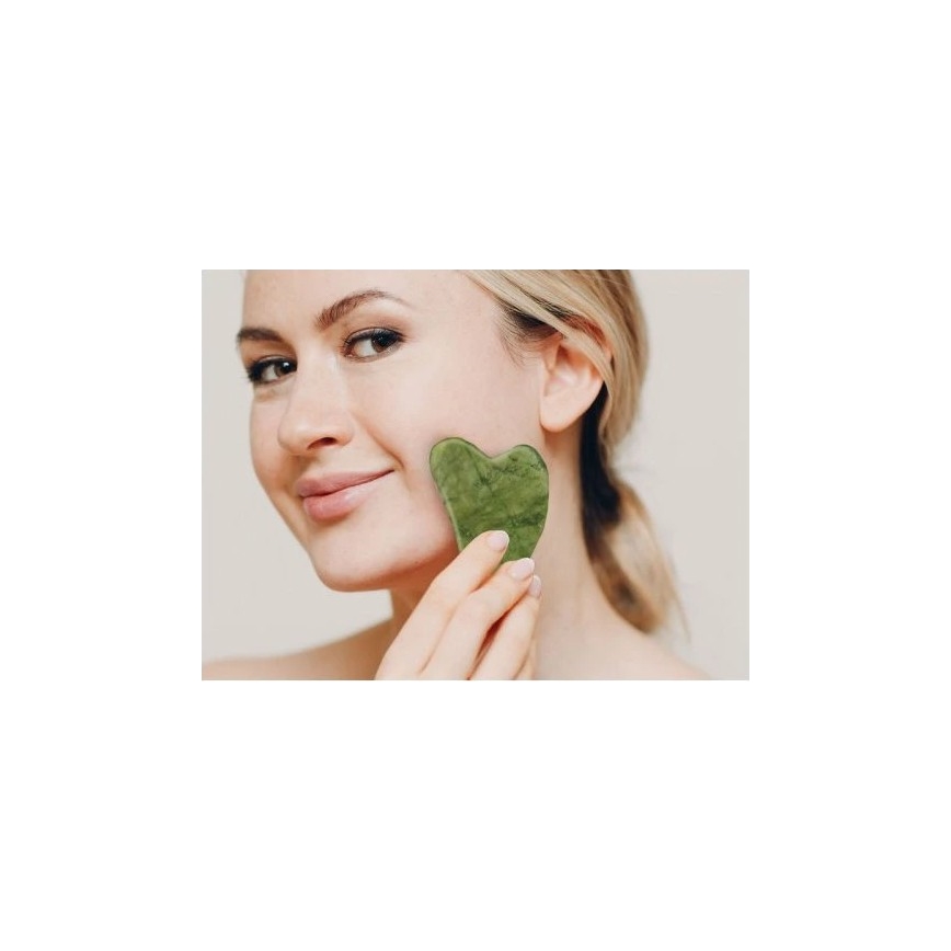 Beper - Rolo de massagem e pedra Gua Sha em nefrite