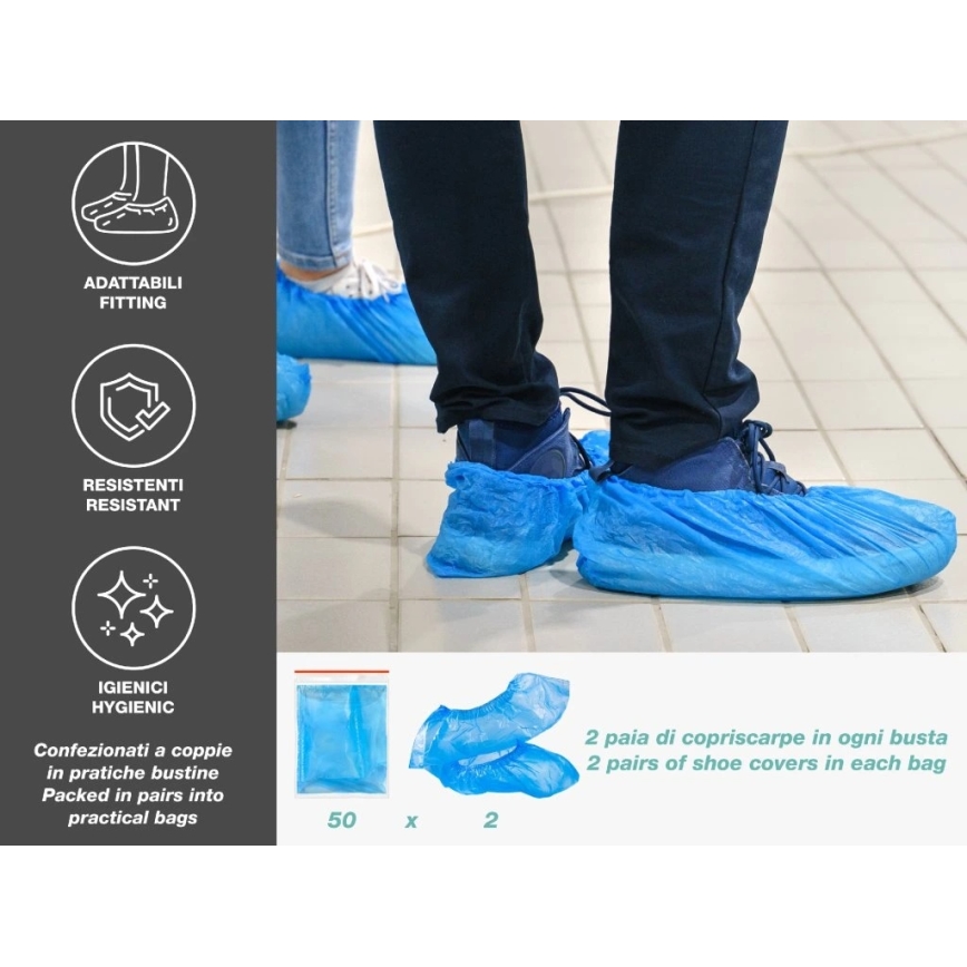 Beper - Sobresapatos descartáveis, 100 unidades