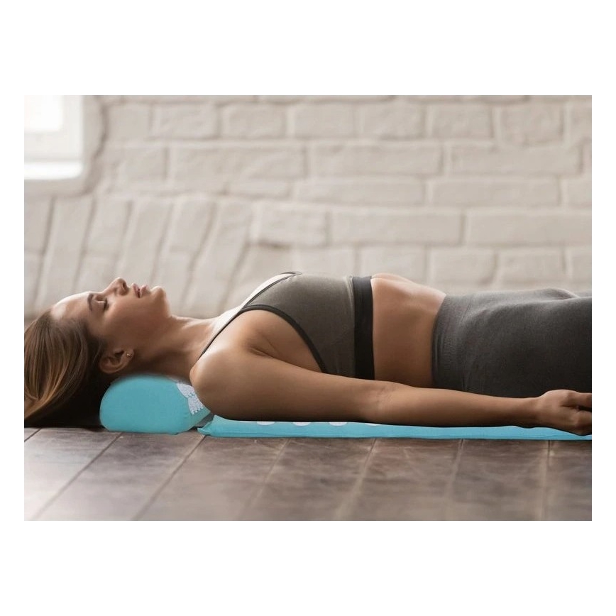 Beper - Tapete e almofada de acupressão verde-menta