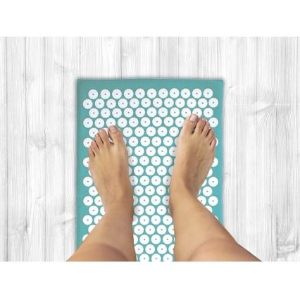 Beper - Tapete e almofada de acupressão verde-menta