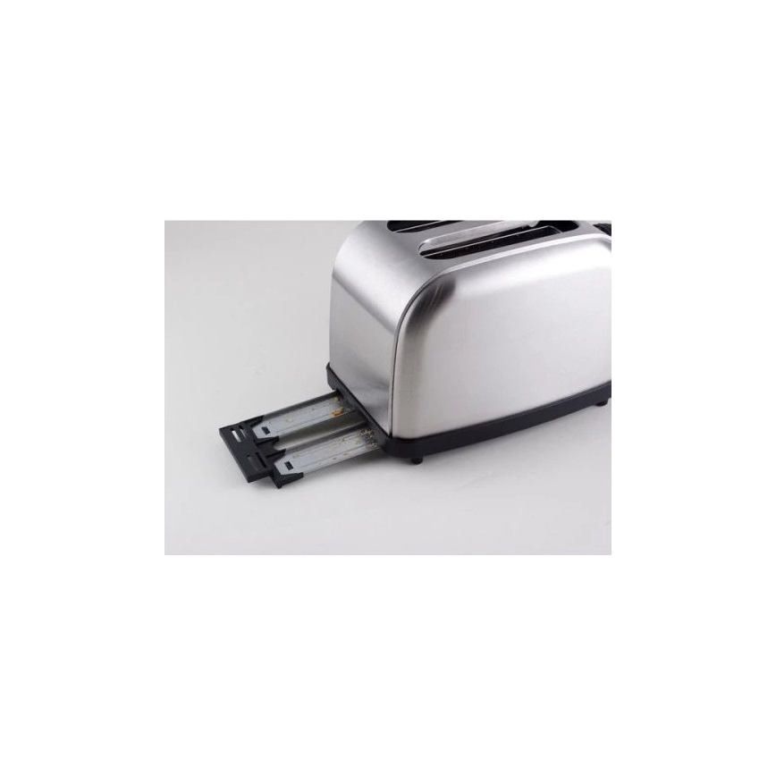 Beper - Torradeira de 2 fatias 900W/230V em aço inoxidável