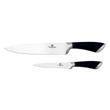 BerlingerHaus - Conjunto de facas de aço inoxidável 2 pcs preto