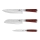 BerlingerHaus - Conjunto de facas de aço inoxidável 3 pcs madeira/aço inoxidável