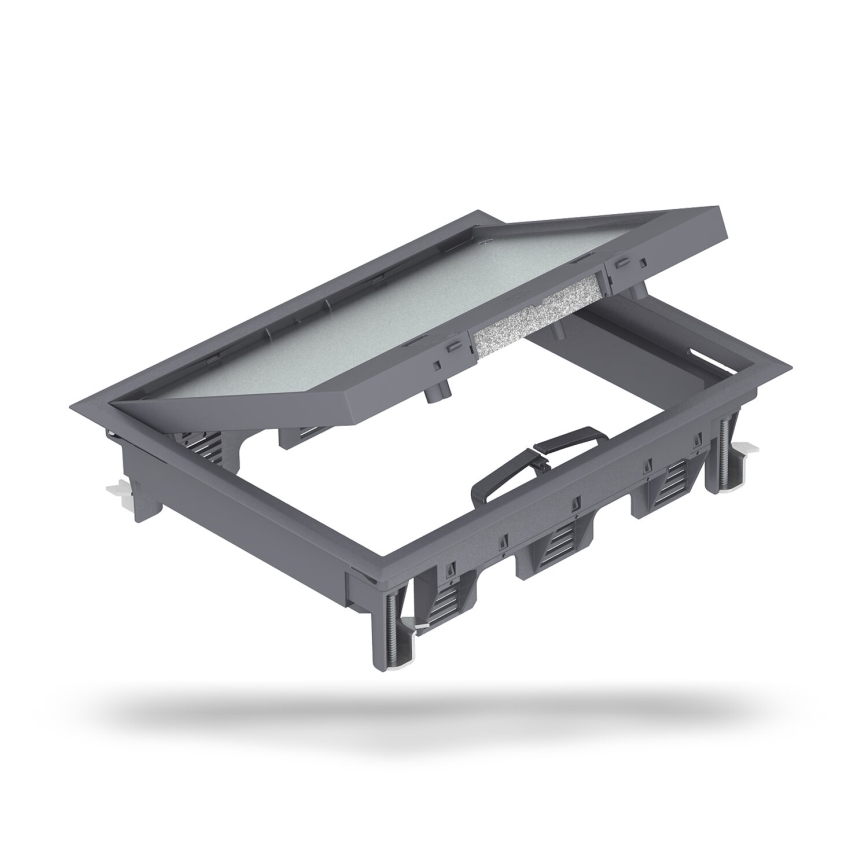 BETTERMANN - Caixa de pavimento para betão 18 módulos (9 dispositivos 45x45)
