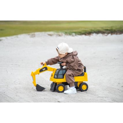 Bicicleta de empurrar escavadora CAT 2xAA amarelo/preto