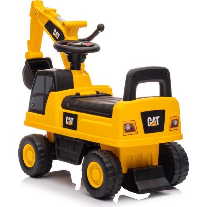 Bicicleta de empurrar escavadora CAT 2xAA amarelo/preto