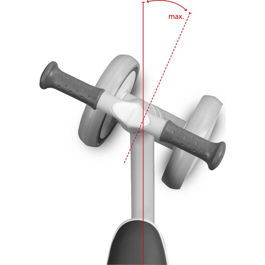 Bicicleta de empurrar KVADROLET cinzento/castanho