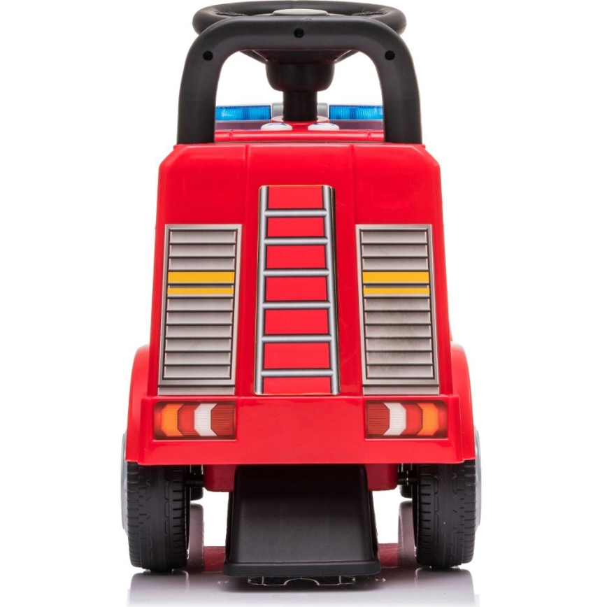 Bicicleta de empurrar Mercedes Camião dos bombeiros 2xAA vermelho