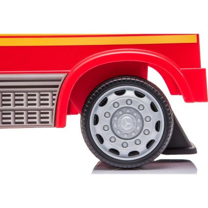 Bicicleta de empurrar Mercedes Camião dos bombeiros 2xAA vermelho