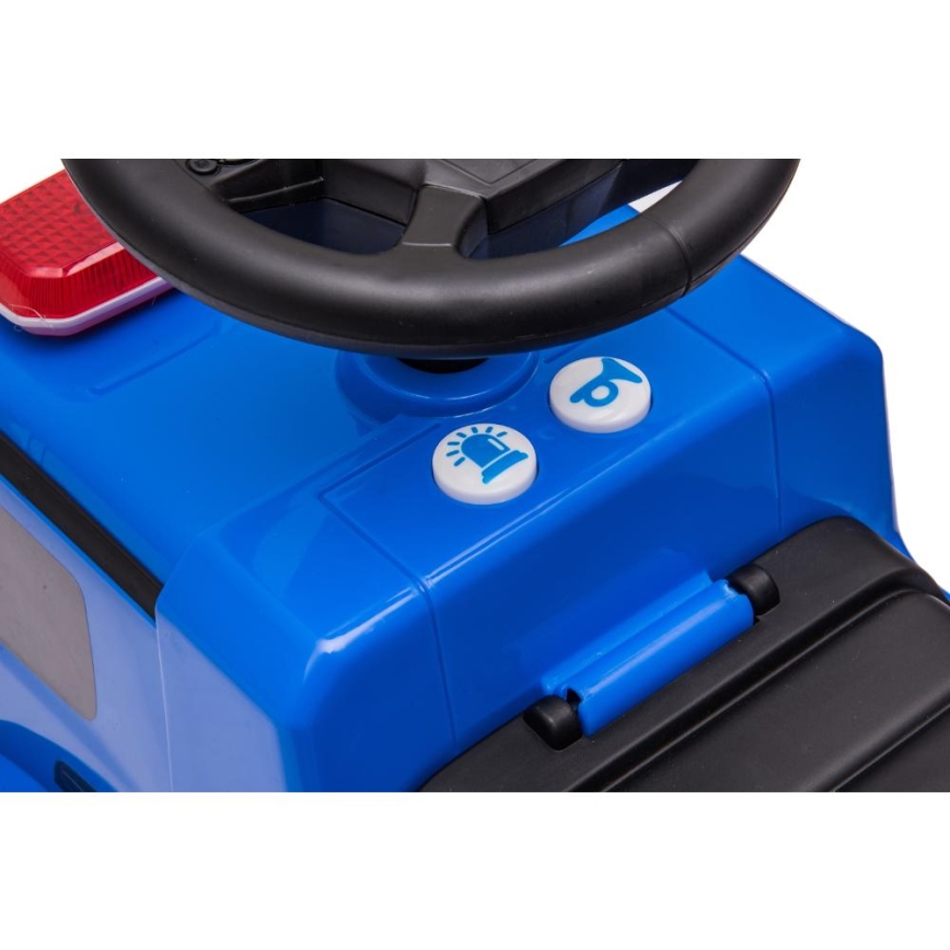 Bicicleta de empurrar Mercedes Carro da polícia 2xAA azul