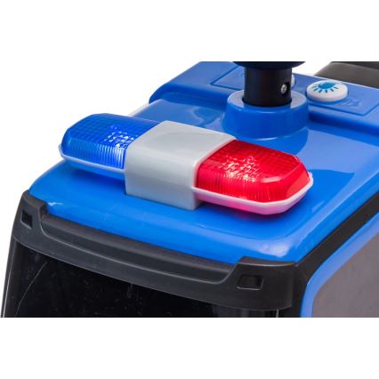 Bicicleta de empurrar Mercedes Carro da polícia 2xAA azul