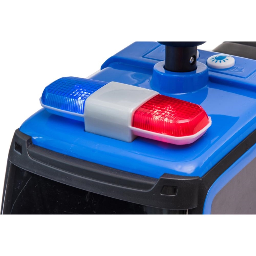 Bicicleta de empurrar Mercedes Carro da polícia 2xAA azul