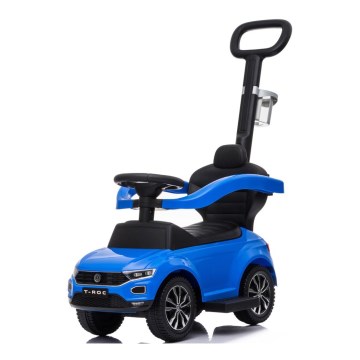 Bicicleta de empurrar Volkswagen 3em1 2xAA azul/preto