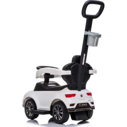 Bicicleta de empurrar Volkswagen 3em1 2xAA branco/preto