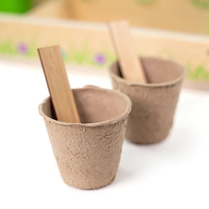 Bigjigs Toys - Conjunto de jardinagem numa caixa