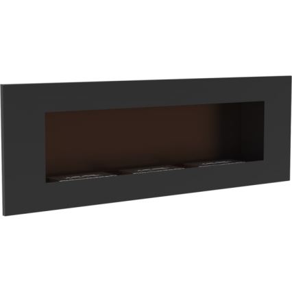 Kratki - Lareira BIO embutida 40x120 cm 3x1,1kW preta