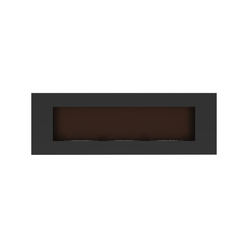 Kratki - Lareira BIO embutida 40x120 cm 3x1,1kW preta
