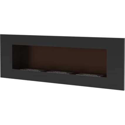 Kratki - Lareira BIO embutida 40x120 cm 3x1,1kW preta