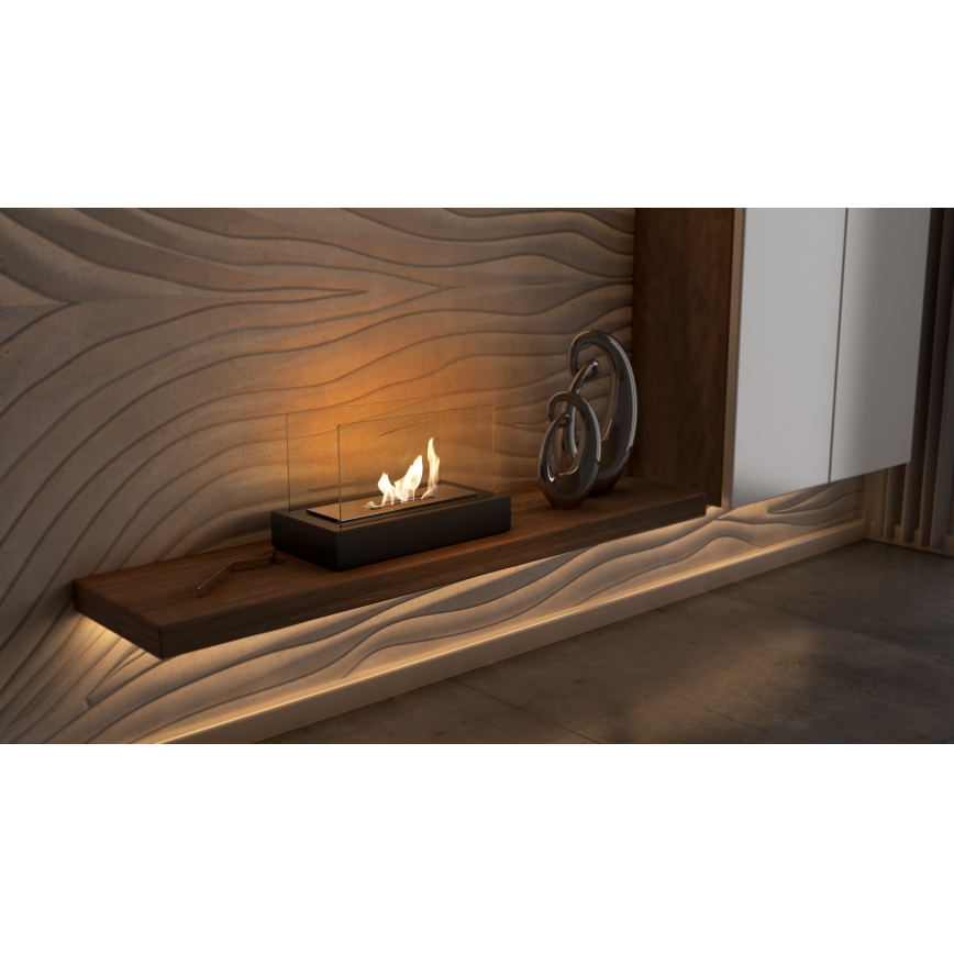 Kratki - Lareira BIO 21,8x35,4 cm 1kW preta