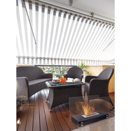 Kratki - Lareira BIO 40,2x70 cm 2kW preta