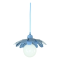 Bohemia-Design - Lustre com cabo 1xE27/60W/230V azul