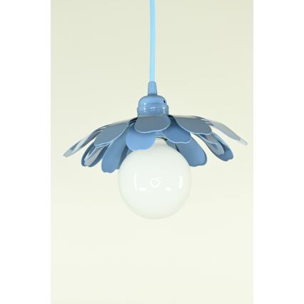 Bohemia-Design - Lustre com cabo 1xE27/60W/230V azul