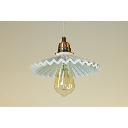 Bohemia-Design - Lustre de porcelana com cabo 1xE27/60W/230V