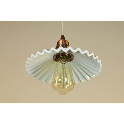 Bohemia-Design - Lustre de porcelana com cabo 1xE27/60W/230V
