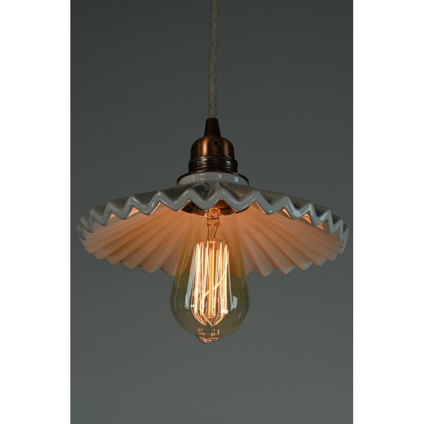 Bohemia-Design - Lustre de porcelana com cabo 1xE27/60W/230V