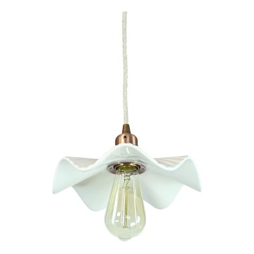 Bohemia-Design - Lustre em porcelana suspenso por cabo 1xE27/60W/230V