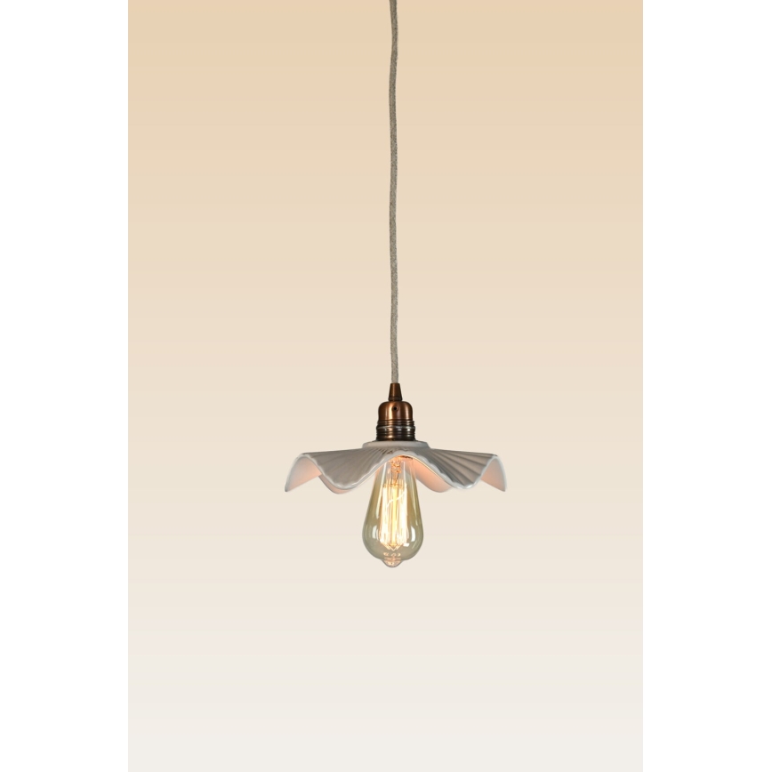 Bohemia-Design - Lustre em porcelana suspenso por cabo 1xE27/60W/230V