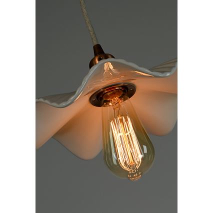 Bohemia-Design - Lustre em porcelana suspenso por cabo 1xE27/60W/230V