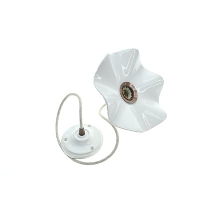 Bohemia-Design - Lustre em porcelana suspenso por cabo 1xE27/60W/230V