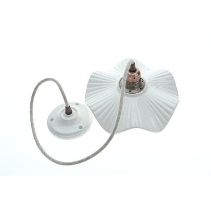 Bohemia-Design - Lustre em porcelana suspenso por cabo 1xE27/60W/230V
