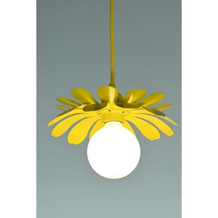 Bohemia-Design - Lustre pendente em cabo 1xE27/60W/230V amarelo