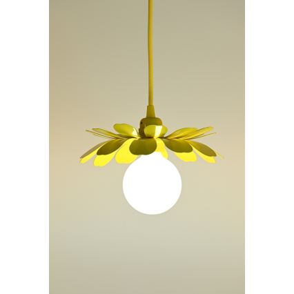 Bohemia-Design - Lustre pendente em cabo 1xE27/60W/230V amarelo