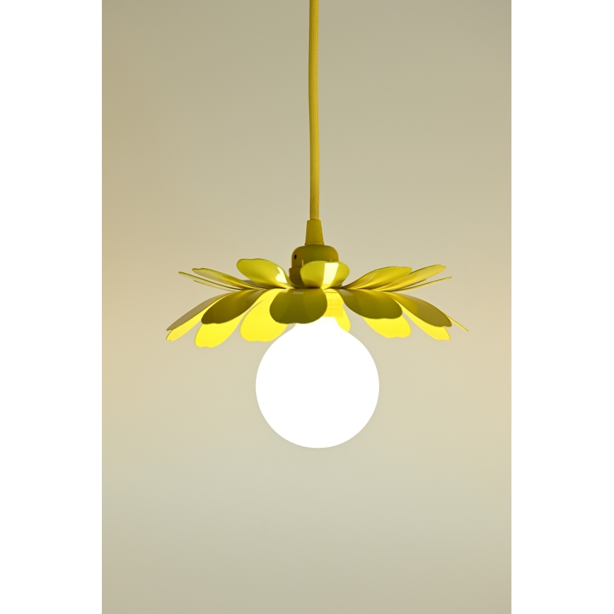 Bohemia-Design - Lustre pendente em cabo 1xE27/60W/230V amarelo